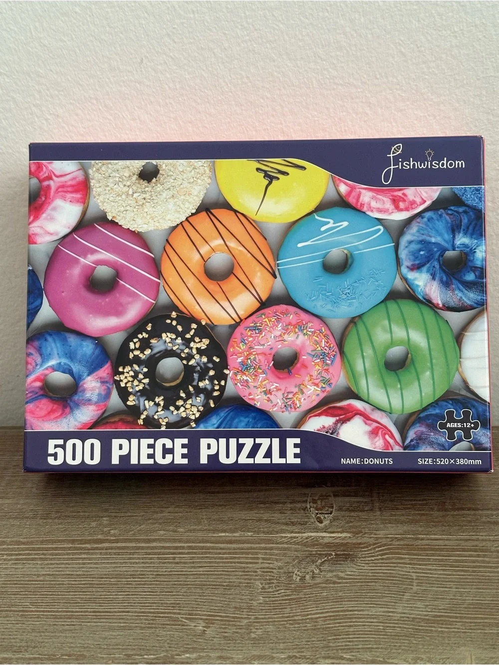 Jishwisdom 500-Piece Donuts Puzzle - Colorful Donut Artwork